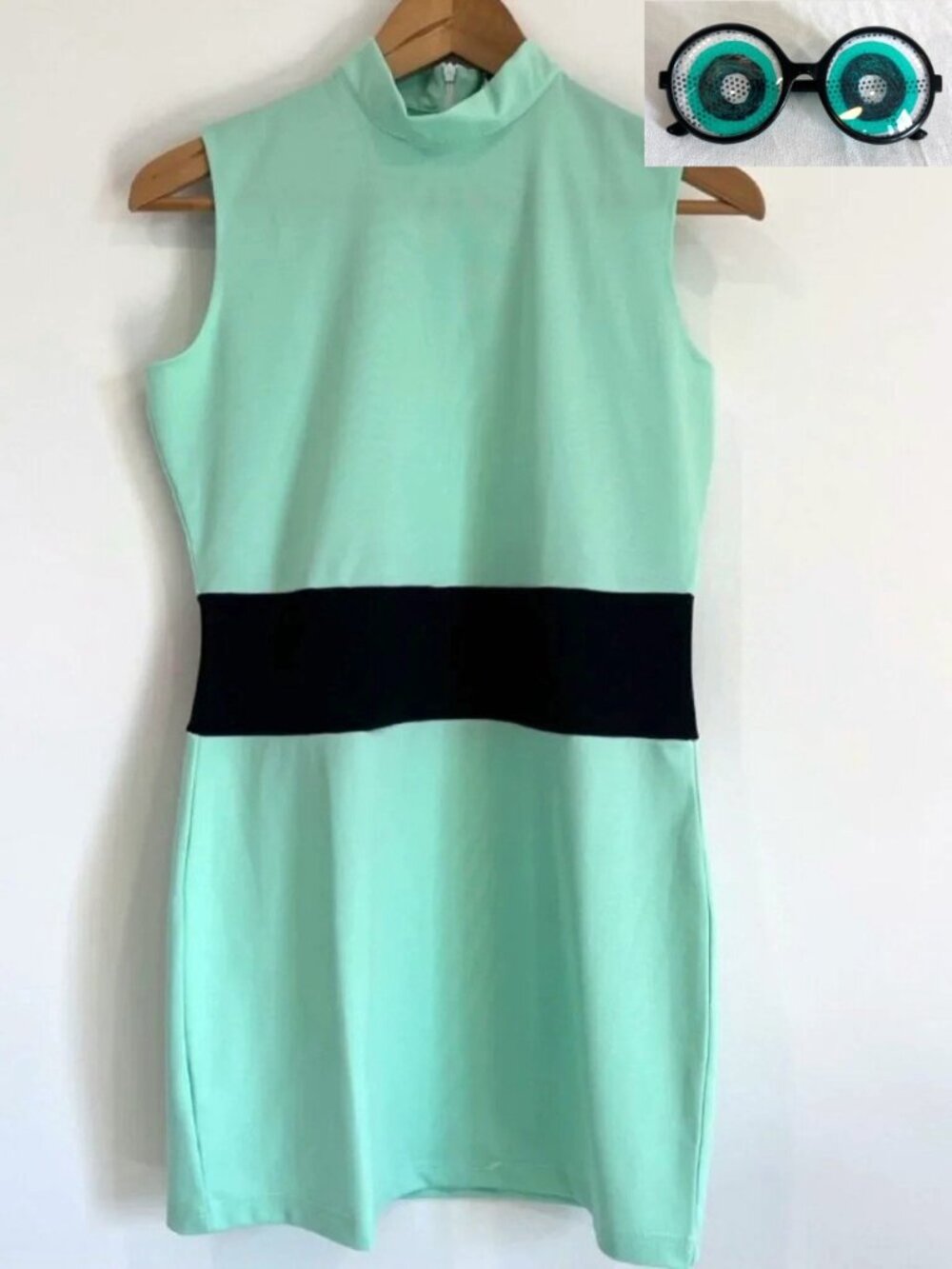 Powerpuff Girls Buttercup Cosplay Dress Mint Green Large costume